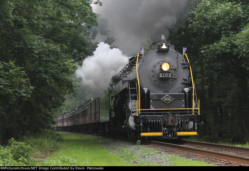 Coming around the bend at Berne.